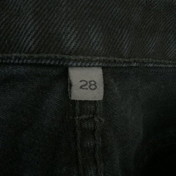 LF The Brand Shorts Size 28 Black Button-fly Red Zip Detail Cut-offs - Picture 3 of 9